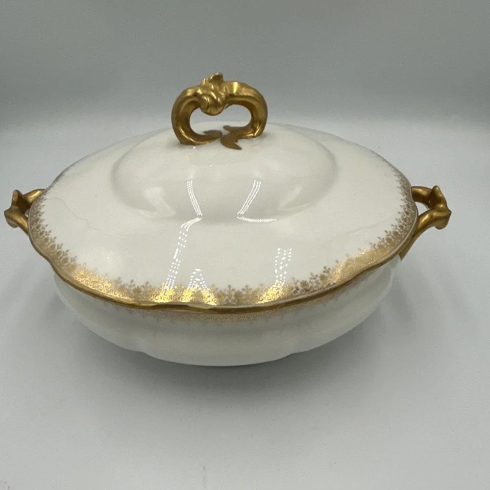 This is a Vintage L. Bernardaud & Co. Limoges porcelain serving dish.